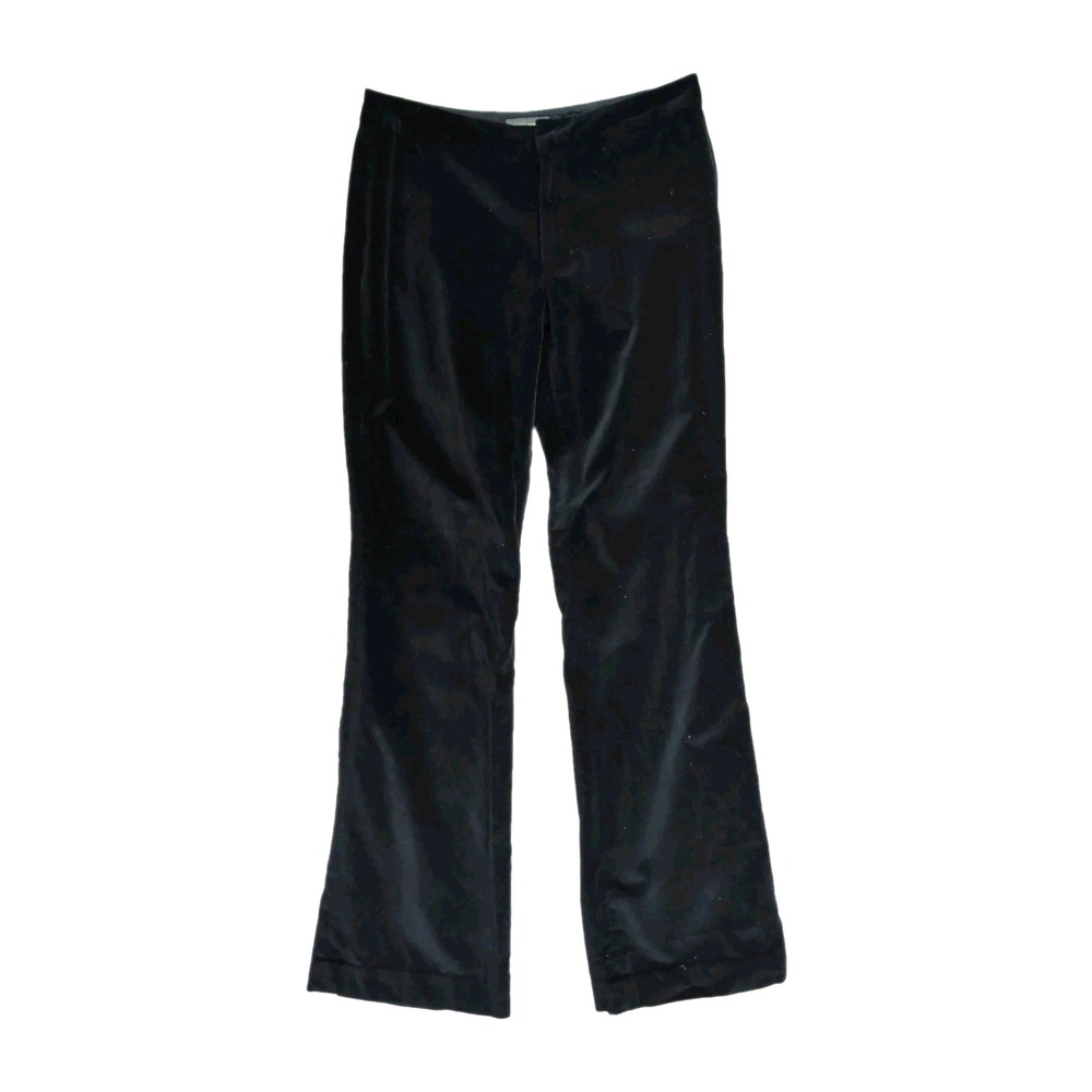 Banana Republic Velvet Pants Womens 6 Black Bootcut Elevated Going Out Party